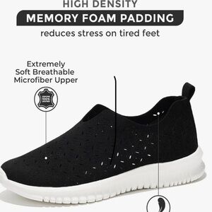 Project Cloud Slip OnComfortable Black Slip-On Sneakers